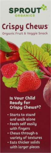 Sprout Red Fruit Beet & Berry with Crispy Brown Rice Organic Toddler Crispy Chews Snack Perspective: left