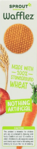 Sprout® Organics Apple Carrot and Cinnamon Wafflez® Perspective: left