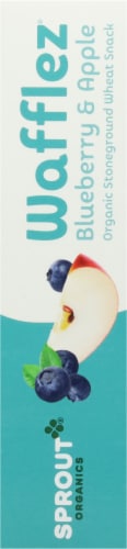 Sprout® Organic Blueberry Apple Wafflez® Snack Perspective: left