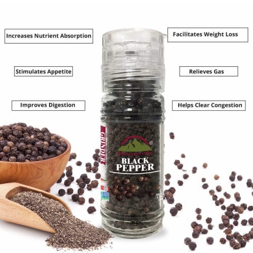 Himalayan Chef Himalayan Pink Salt & Black Pepper, Refillable Small Glass  Grinder, Set of 2, 2 Count - Kroger