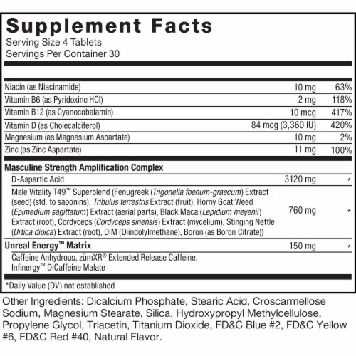 Force Factor Testosterone Booster Perspective: left