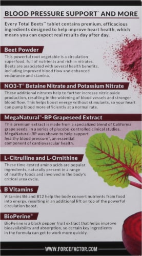 Force Factor® Total Beets™ Circulatory Support Tablets Perspective: left