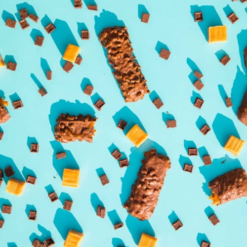 BariWise Protein Snack Bar, Caramel Crunch (7ct) Perspective: left