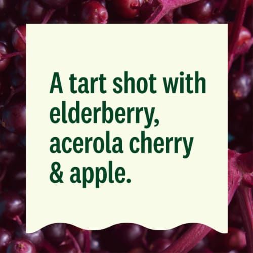 Suja Organic Immunity Elderberry Apple Shot Perspective: left