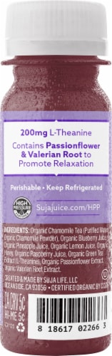 Suja Organic Chamomile & Valerian Root Relax Juice Shot Perspective: left