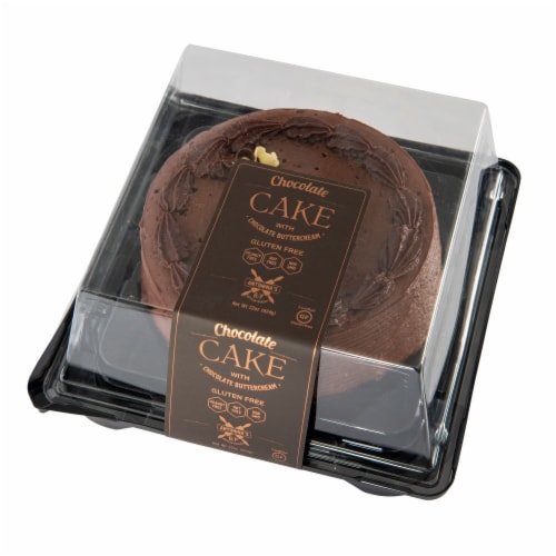 Antonina's Artisan Bakery Gluten Free Double Chocolate Single Layer Cake Perspective: left
