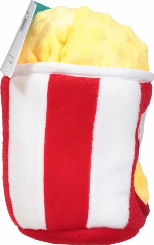 Zippy Paws Popcorn Bucket Burrow Dog Toy Perspective: left