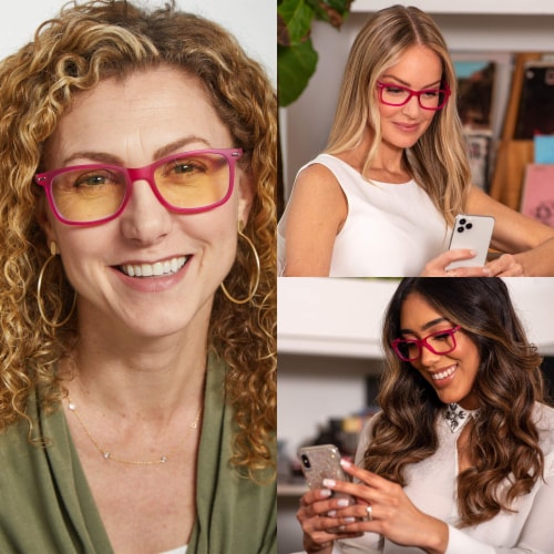 Readerest Hot Pink Reading Glasses 1.75 Magnification Computer