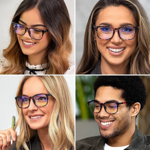 Computer glasses with magnification outlet