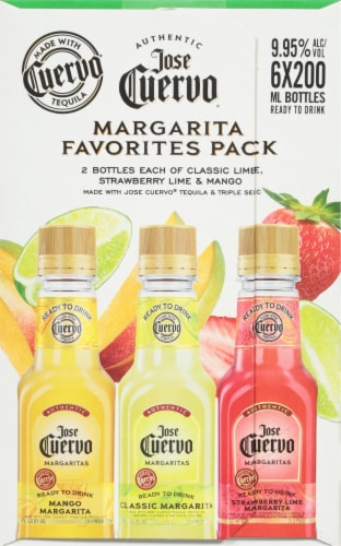 Jose Cuervo® Authentic Margarita Favorites Pack Ready To Drink Prepared Cocktails Perspective: left