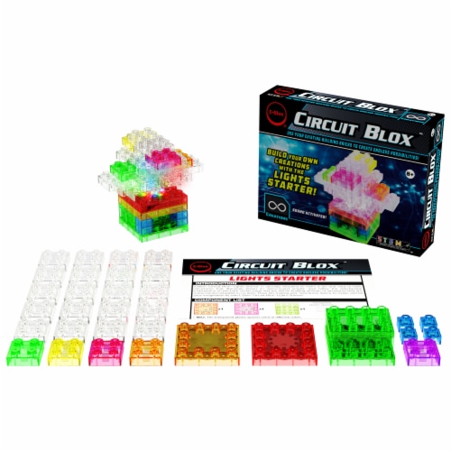 E-Blox Circuit Blox Deluxe LED Lights Starter Set Perspective: left