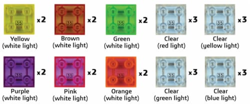 E-Blox Circuit Blox LED Light Blocks Perspective: left