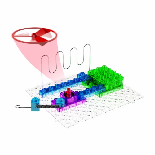 E-Blox Circuit Blox Build Your Own Fan Launch Challenge Kit Perspective: left