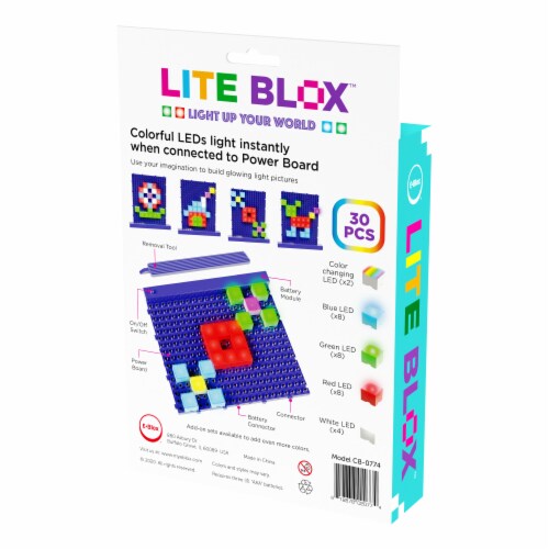E-Blox Lite Blox LED Building Block Set Perspective: left