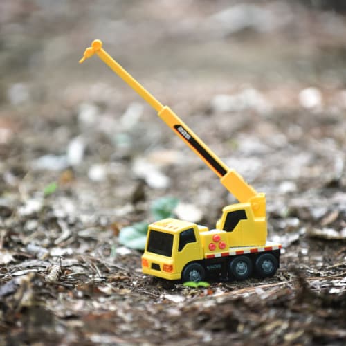 Maxx Action Mini Construction Series Vehicle Crane Truck Perspective: left