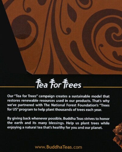 Buddha Teas Organic Chaga Herbal Tea Perspective: left