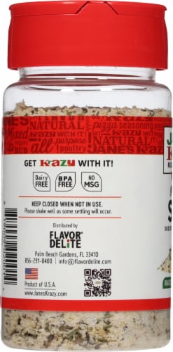 Jane's Krazy Mixed-Up Seasonings Original Mixed-Up Salt Perspective: left