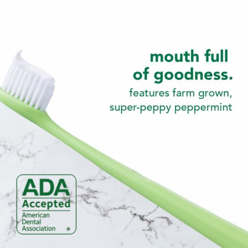Hello Farm Grown Mint Naturally Whitening Fluoride Toothpaste Perspective: left