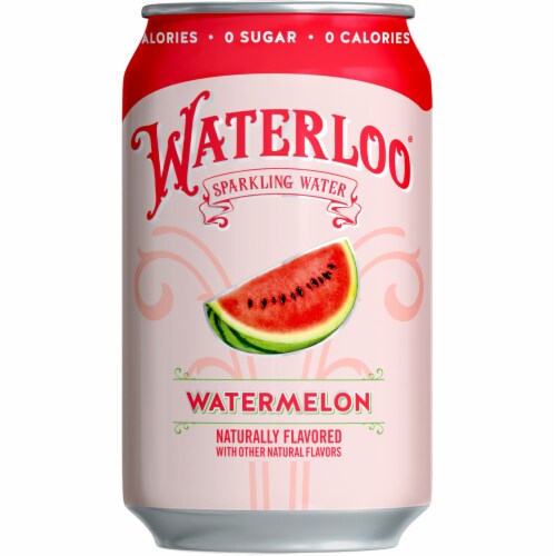 Waterloo Watermelon Sparkling Water Perspective: left