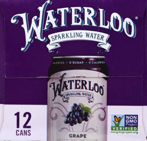 Waterloo® Grape Flavored Sparkling Water Cans