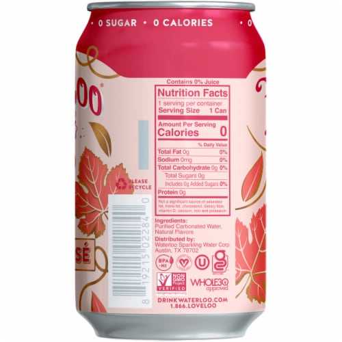 Waterloo All Day Rosé Sparkling Water - 8pk / 12 fl oz Cans Perspective: left