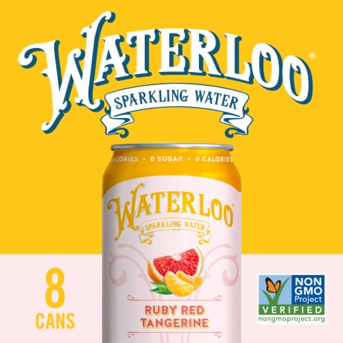 Waterloo® Ruby Red Tangerine Sparkling Water Perspective: left