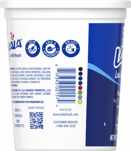 Lala® Low Fat Mango Blended Yogurt Perspective: left