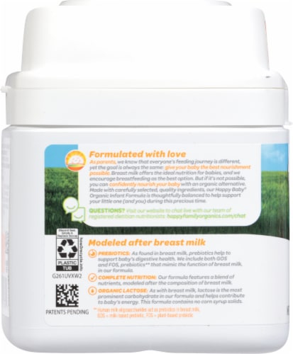 Happy Baby Stage 1 Organic Infant Formula with Iron Perspective: left