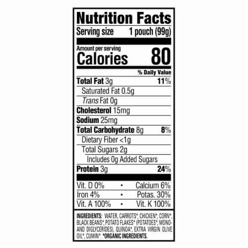 Happy Baby® Organics Savory Blends, Chicken, Vegetables & Quinoa Fiesta Pouch Perspective: left
