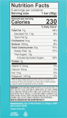 Enjoy Life™ Gluten-Free Chocolate Chip Banana Breakfast Ovals Perspective: left