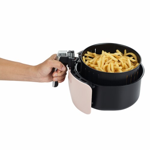 GoWISE USA 2.75-Quart Digital 50 Recipes for your Air Fryer Book, QT, Blush Perspective: left