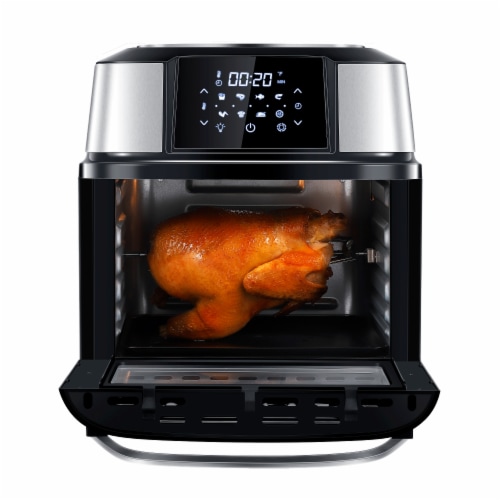GoWISE USA 17-Quart Mojave Air Fryer Dehydrator, Black Perspective: left