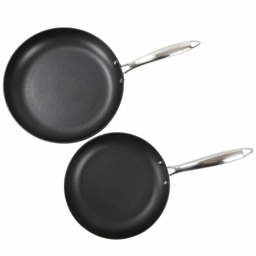 OTHELLO 2-Piece Aluminum Induction Frying Pans Nonstick Set, 9.5 and 11  Set CH-GAP2 - The Home Depot