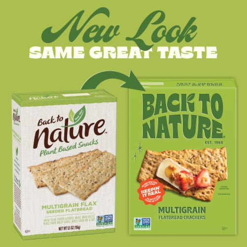 Back to Nature Multigrain Flatbread Crackers Perspective: left
