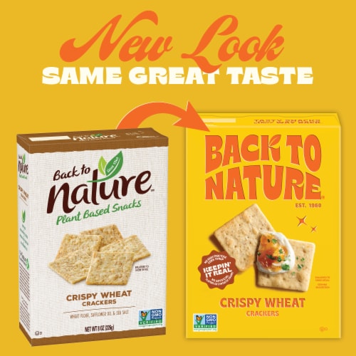 Back to Nature Crispy Wheat Crackers Perspective: left