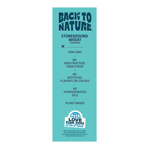 Back to Nature® Original Stoneground Wheat Crackers Perspective: left