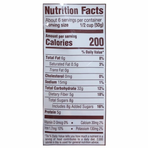 Back to Nature Gluten Free Vanilla Almond Agave Granola Bag Perspective: left