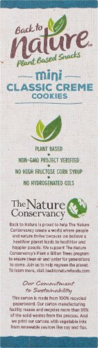 Back to Nature™ Plant Based Mini Classic Creme Cookies Perspective: left