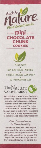 Back to Nature™ Plant Based Mini Chocolate Chunk Cookies Perspective: left