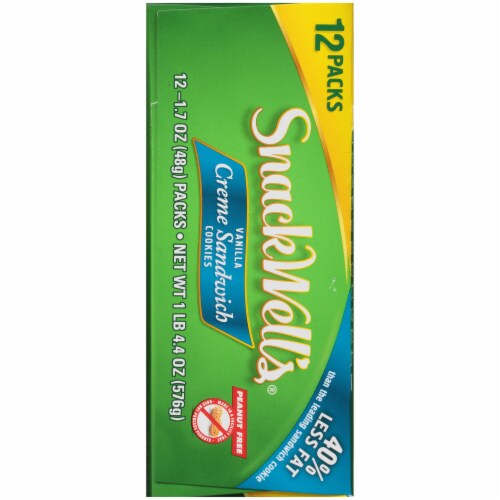 Snackwell's Vanilla Cream Sandwich Cookies Perspective: left