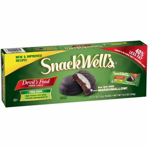 SnackWell's Devils Food Cookie Cakes Multipack 12 Count Perspective: left