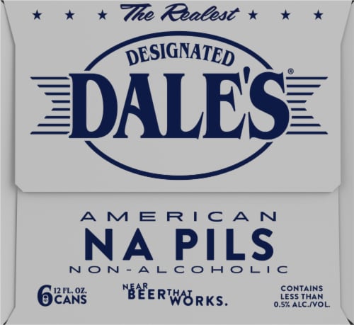 Dale's Designated Dale's® Non-Alcoholic American NA Pils Perspective: left