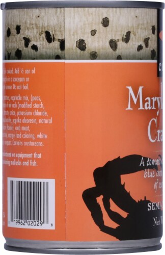 Cole's Maryland Style Crab Semi-Condensed Soup Perspective: left