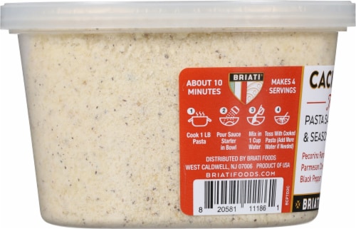 Briati® Cacio E Pepe Traditional Pasta Sauce Starter & Seasoning Perspective: left