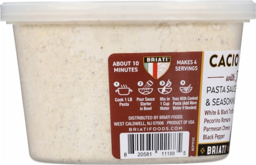 Briati Cacio E Pepe Pasta Sauce with Truffle Perspective: left