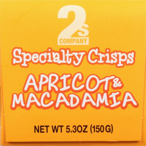2S Company Apricot and Macadamia Crisps Perspective: left