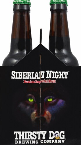 Thirsty Dog® Brewing Co. Siberian Night™ Russian Imperial Stout Perspective: left