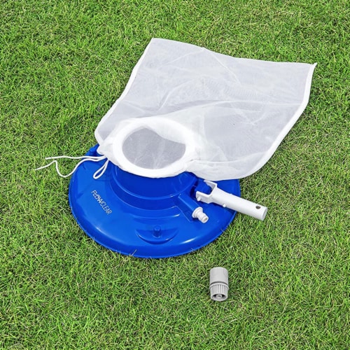 Bestway 58657E-BW Flowclear High Power AquaSuction Pool and Leaf Vacuum with Bag Perspective: left