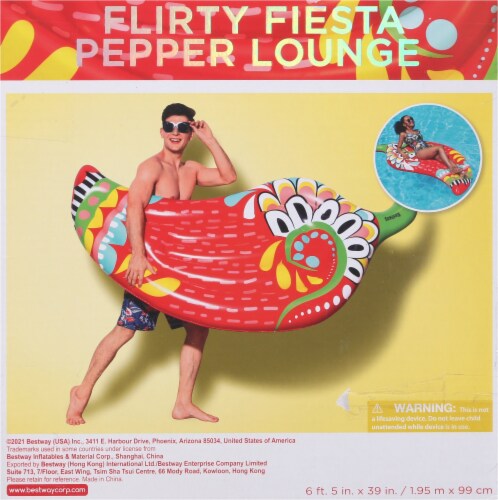 H2OGo!™ Flirty Fiesta Pepper Pool Lounge Perspective: left