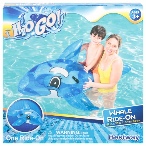 Bestway H2OGo! Lil Transparent Ride-On Inflatable Whale Perspective: left